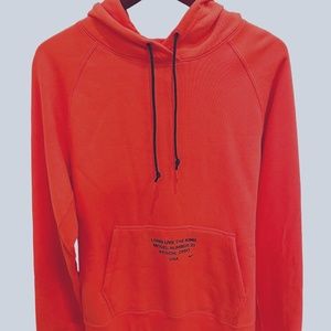 Nike Men's X Lebron James "Long Live the King" Pullover Hoodie AT3915 891 Orange
